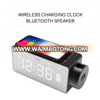 Wireless charging  Blue tooth Speaker with Clock Projection (S91S)