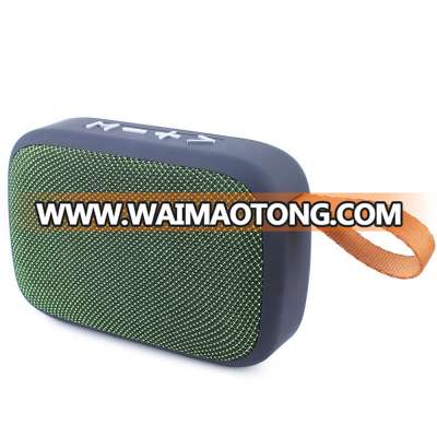 Portable wireless speaker fabric speaker with FM radio