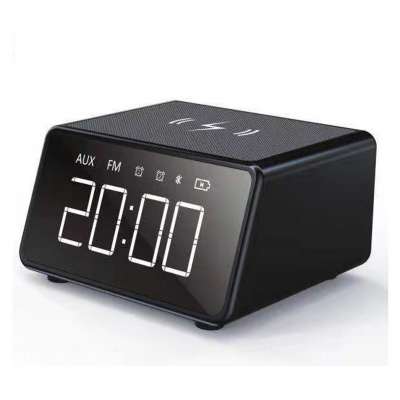 Middle Level Alarm Clock BT Speaker with Wireless Charger GuangDong Shenzhen Factory